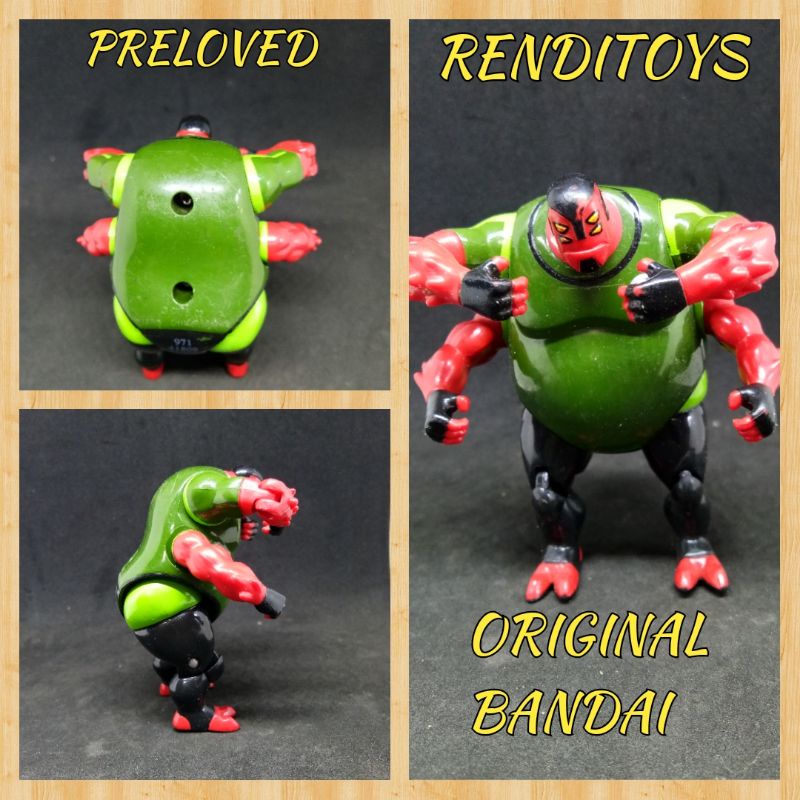 Action Figure Four arms BEN 10 - Miniatur Pajangan Mainan Alien Force Action Figure Original Bandai