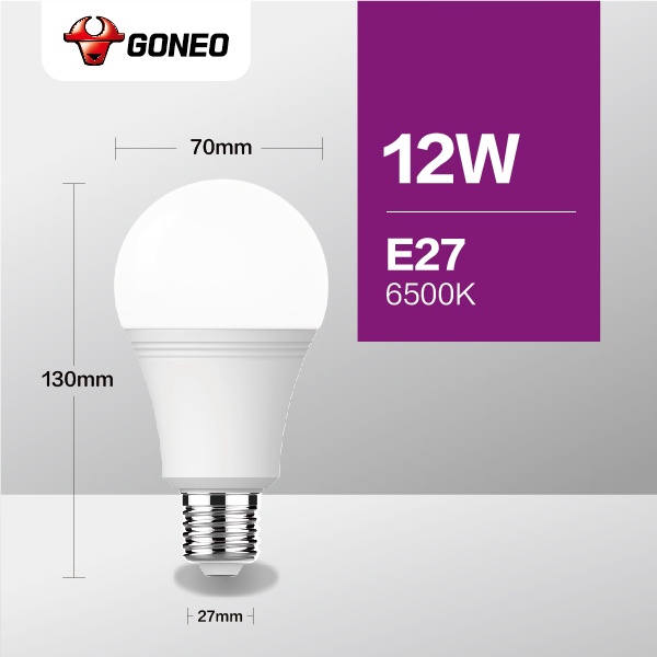 Gongniu Lampu LED MQ-A21221 12 Watt 6500K Putih - Garansi 1 Tahun