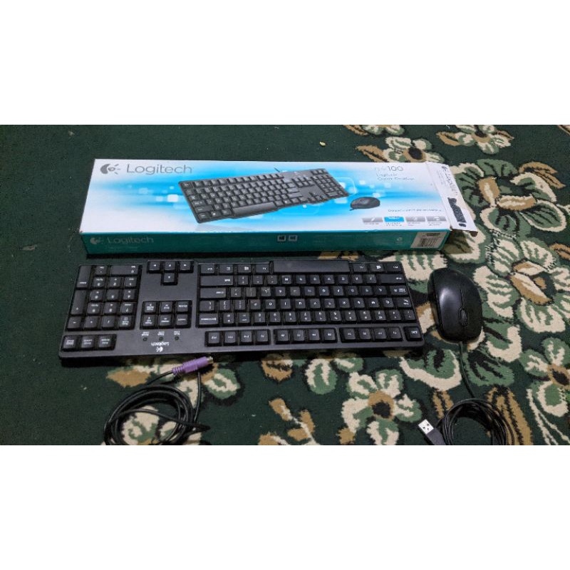 Keyboard Logitech Mk100 Combo