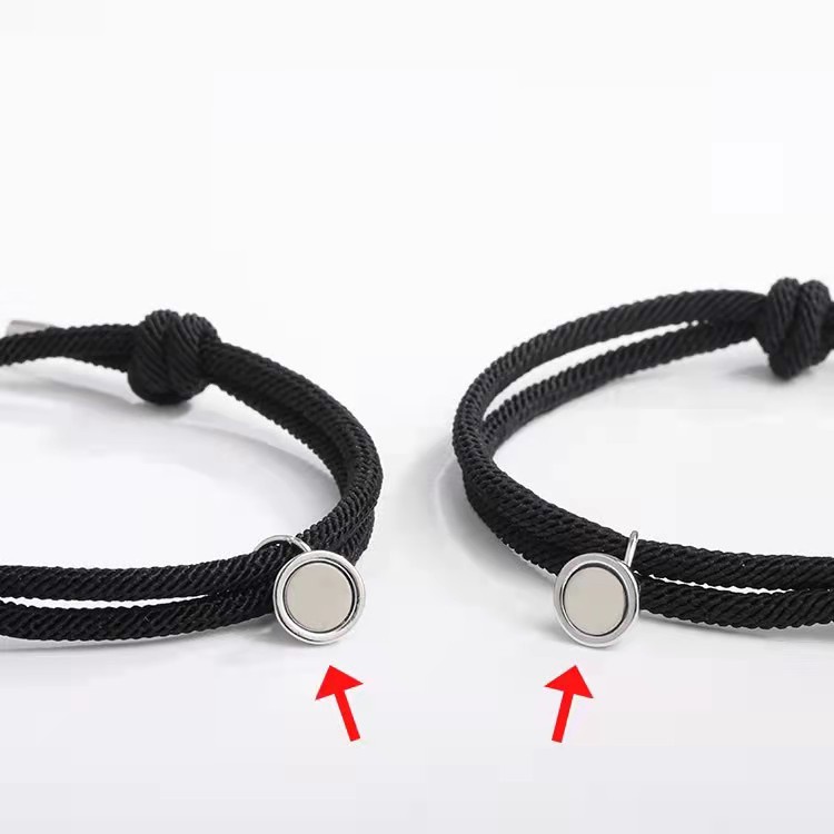 ✅COD 2 Pcs Gelang Magnet Couple Gelang Tali Attract Braided Bracelet/Friendship Rope