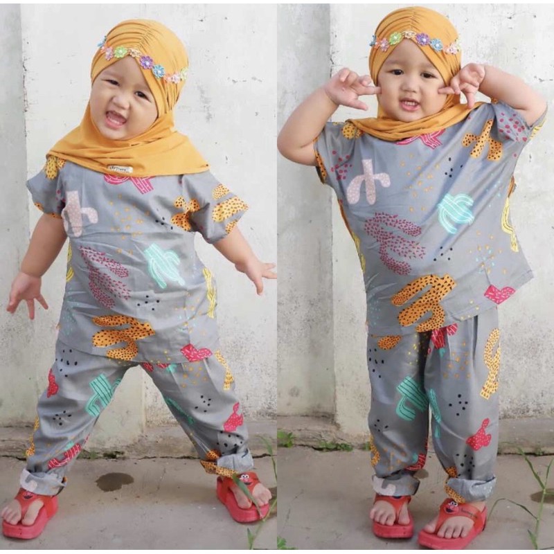 setelan anak perempuan 5-7th Setelan Anak MILLY / ONESET ANAK KATUN RAYON VISCOSE nablfashion