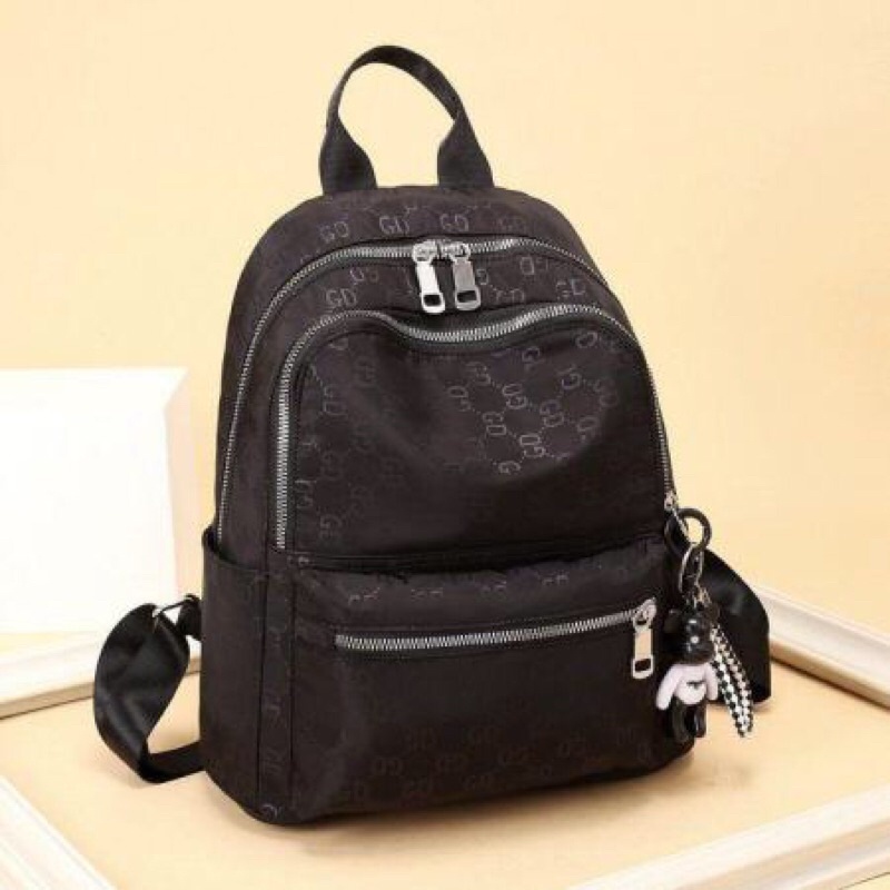 SG3356 Syafniegalery Ransel import free gantungan motif Gd nylon