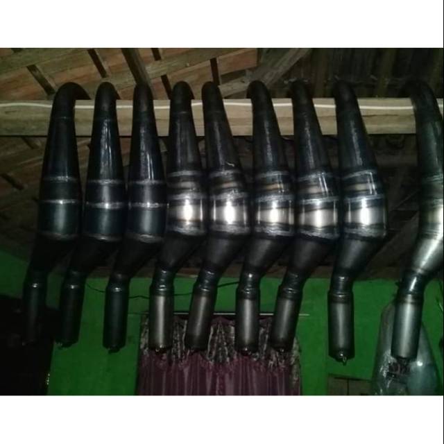 Knalpot kolong Kupang plat karat buat motor RX-KING RX SPESIAL