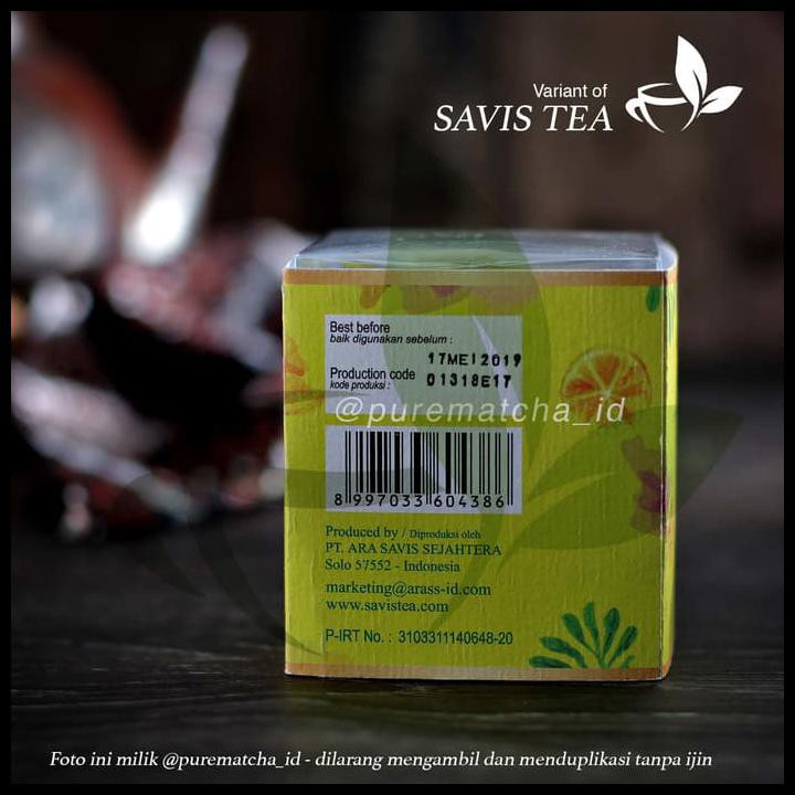 

Savis Tea - Premium Lemon Tea 10 Teabags Teh Celup Lemontea Cafe Box