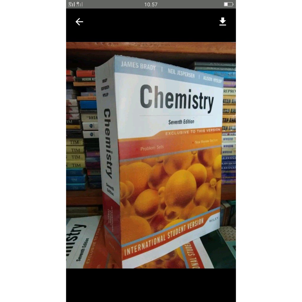 Jual buku CHEMISTRY. .James Brady.  .Seventh Edition.