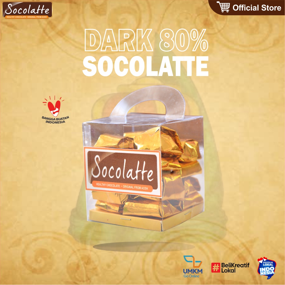 

Socolatte Aceh Permen Coklat Dark