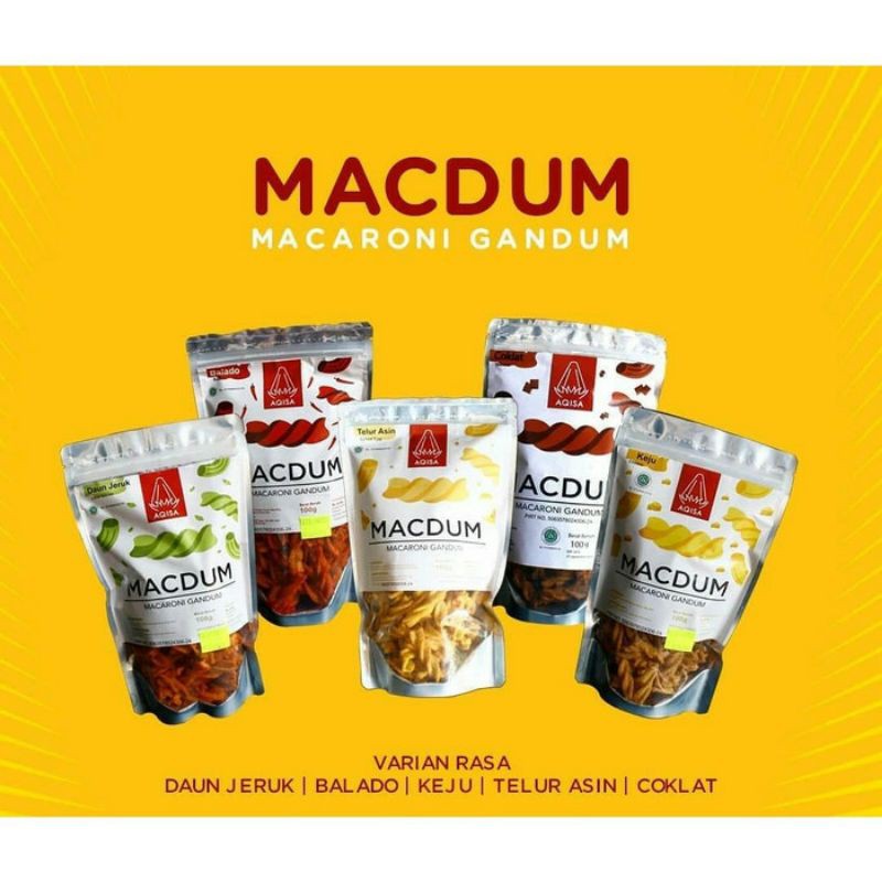 

Makaroni spiral / Makaroni Gandum / camilan sehat / Macdum aqisa