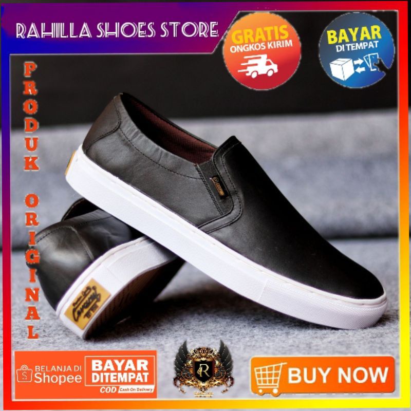 Sepatu Pria Kulit Asli Slipon Original Cevany Mori Sepatu Terbaru