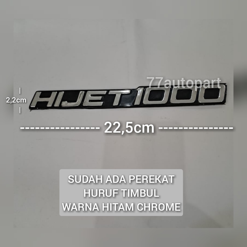 emblem logo hijet1000 tulisan hijet 1000