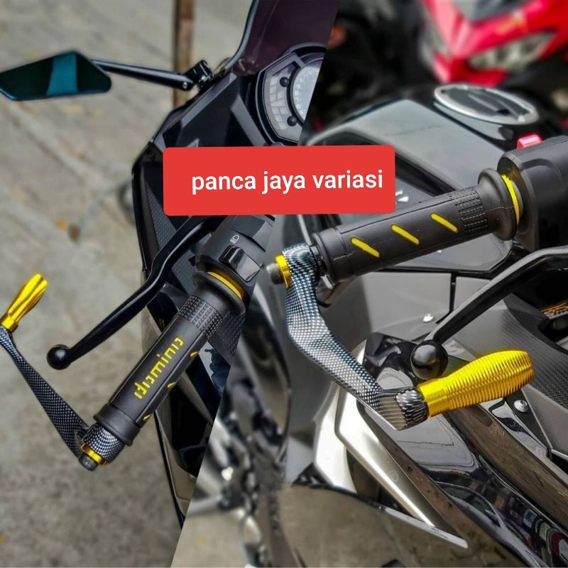 Paketan Handgrip Domino dan Proguard Karbon Universal Semua Motor