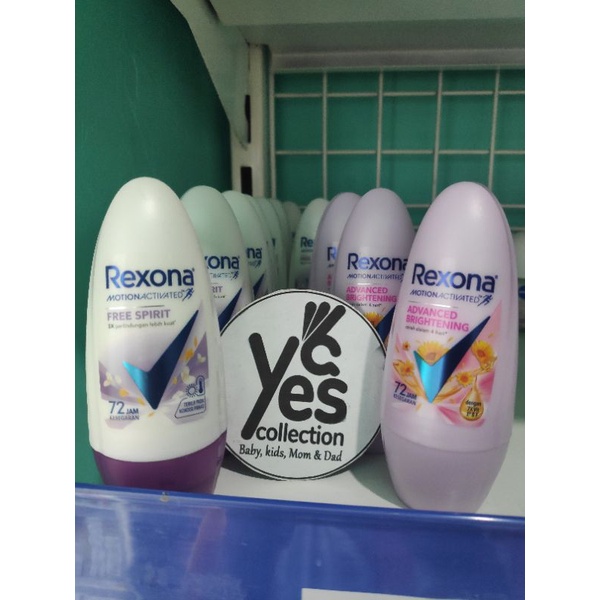 Rexona deo deodoran roll on 45 ml Advanced Brightening Free Spirit Dreamy Bright Glowing lotion Cew Cow ketiak spirit dream GIRL White cool MEN sport adventure Unisex