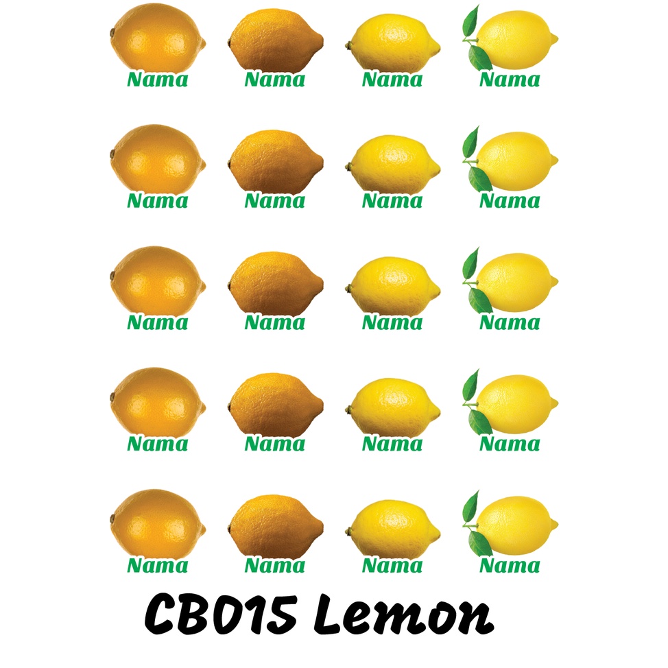 

Sticker Nama Cutting Label Waterproof Tahan Air Lemon Yellow (CB015)