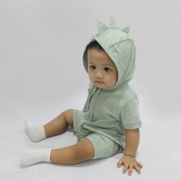 PLAYSUIT BONNET SET (ROMPER / JUMPER ANAK DAN BAYI) BAJU ANAK KALALE NATURAL COTTON BAMBOO