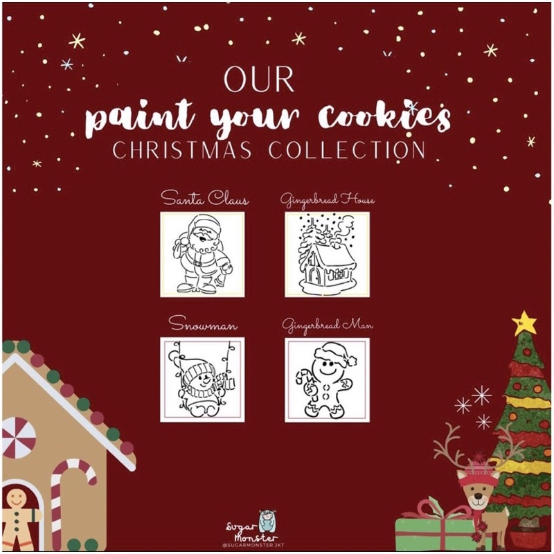 

Christmas Edition Painting Cookies Kit