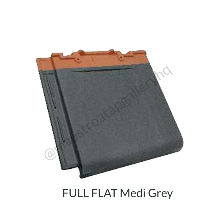 Genteng Kanmuri full Flat Medy Grey Kw1