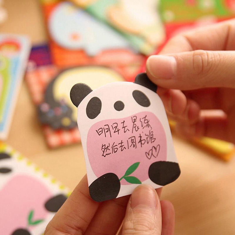 Memo Sticky Notes Bentuk Binatang Kartun Gaya Korea