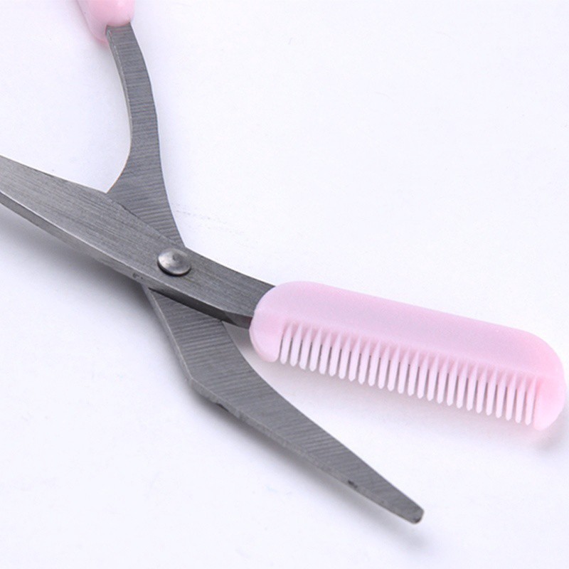 Sisir Alis + Gunting Alis Warna Pink