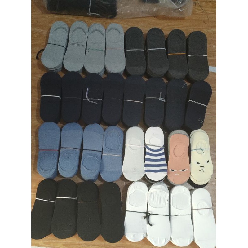 Termurah '' 1 pasang kaos kaki pendek dewasa dibawah mata kaki/ koas kaki hidden sock-2