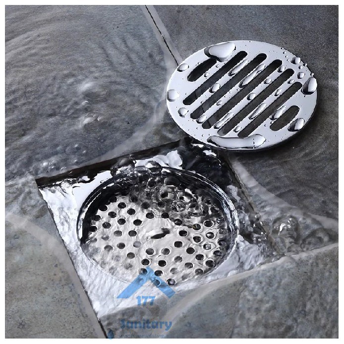 Saringan Got air Stainless Tebal  461 model -Floor drain pembuangan kamar mandi strainer air stainless kuningan bathroom /D29