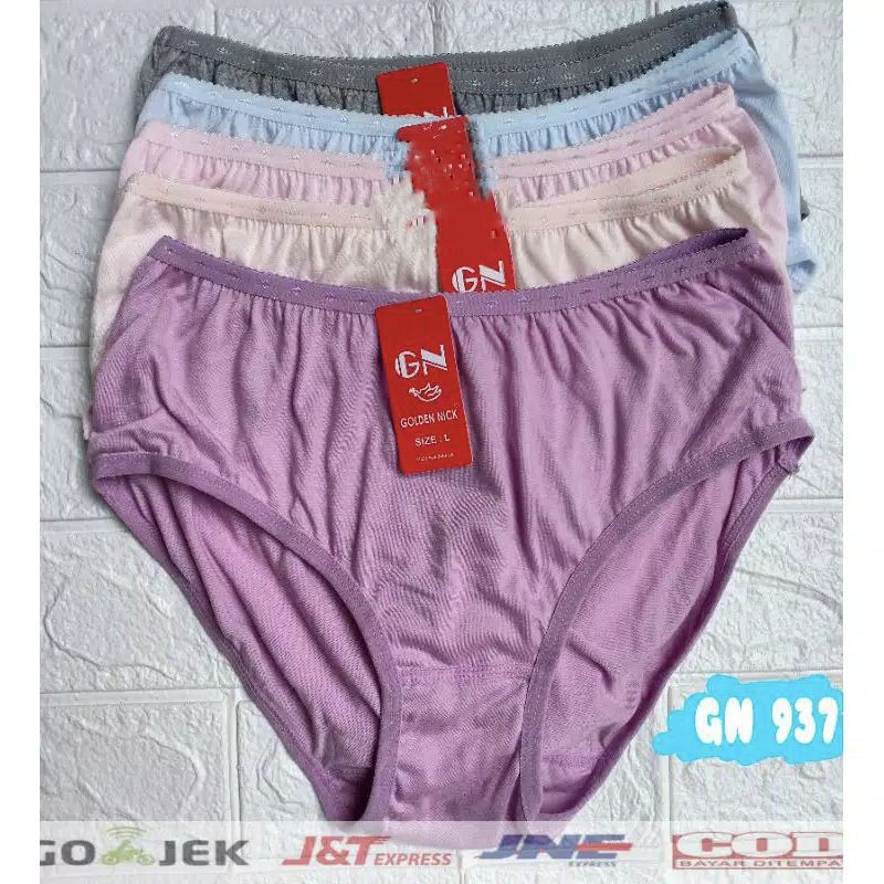 6PCS GOLDEN NICK celana dalam wanita m.l.xl.xxl /CD gn 939 & CD gn 937 / celana