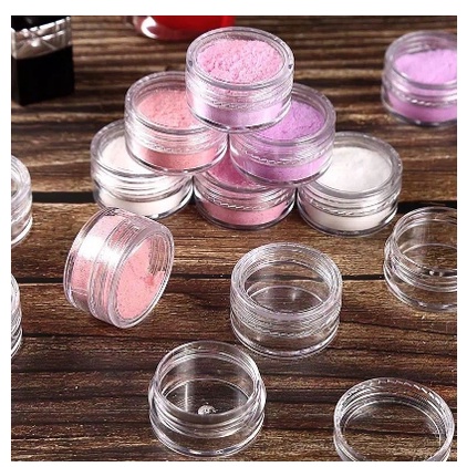 Mini jar wadah tempat acc / jar cream wajah travelling mini jar tempat aksesoris hiasan kuku mini