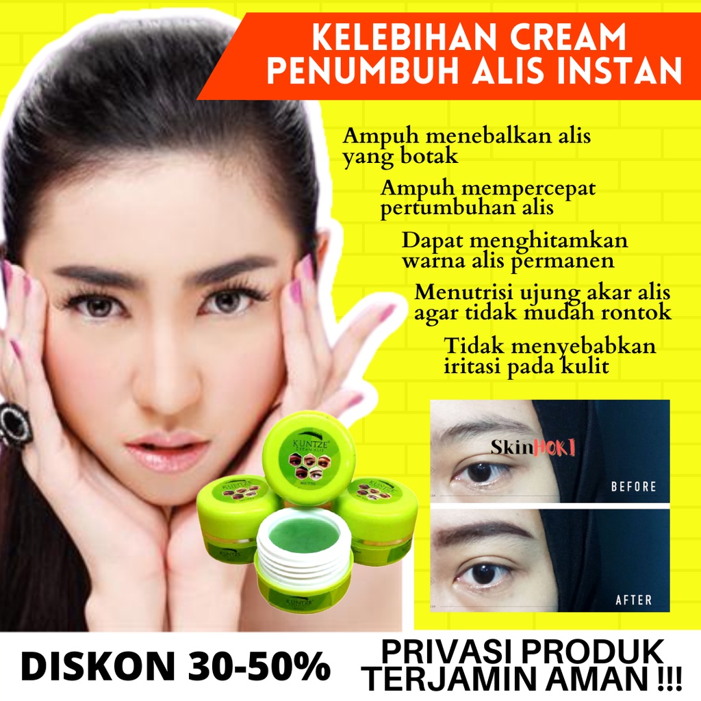 PENUMBUH ALIS BOTAK PENEBAL ALIS KUNTZE CREAM ALIS PELEBAT BULU MATA BPOM ORIGINAL