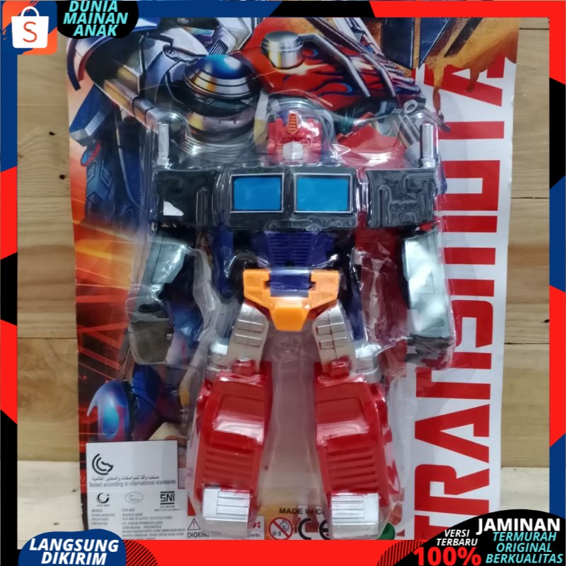 Mainan Anak Robot optimus brave destiny mobil berubah jadi robot Deformation Berkualitas SNI