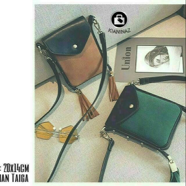 Tas murah poket dobel lonceng