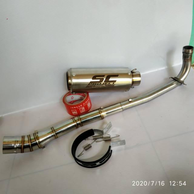 KNALPOT SC PROJECT TITAN BEBEK VEGA JUPITER SUPRA MX REVO DLL