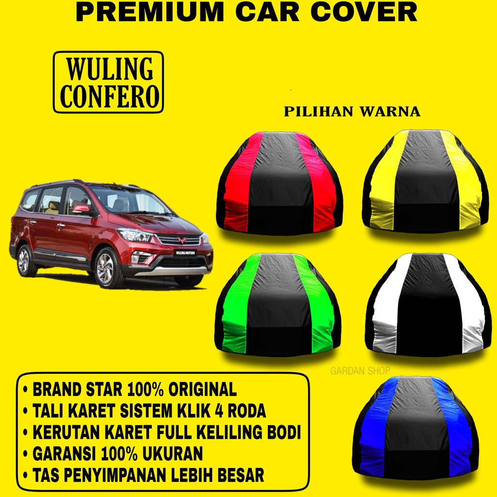 Body Cover WULING CONFERO Garis 2 WARNA Penutup Pelindung Bodi Mobil Wuling Confero PREMIUM