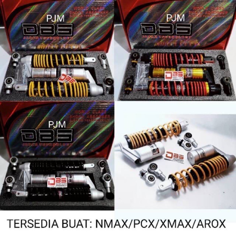 Shock Tabung Belakang New G-Sport Series Merk Original DBS By Mgv Buat Nmax/Aerox/Pcx/Xmax/Nouvo Z