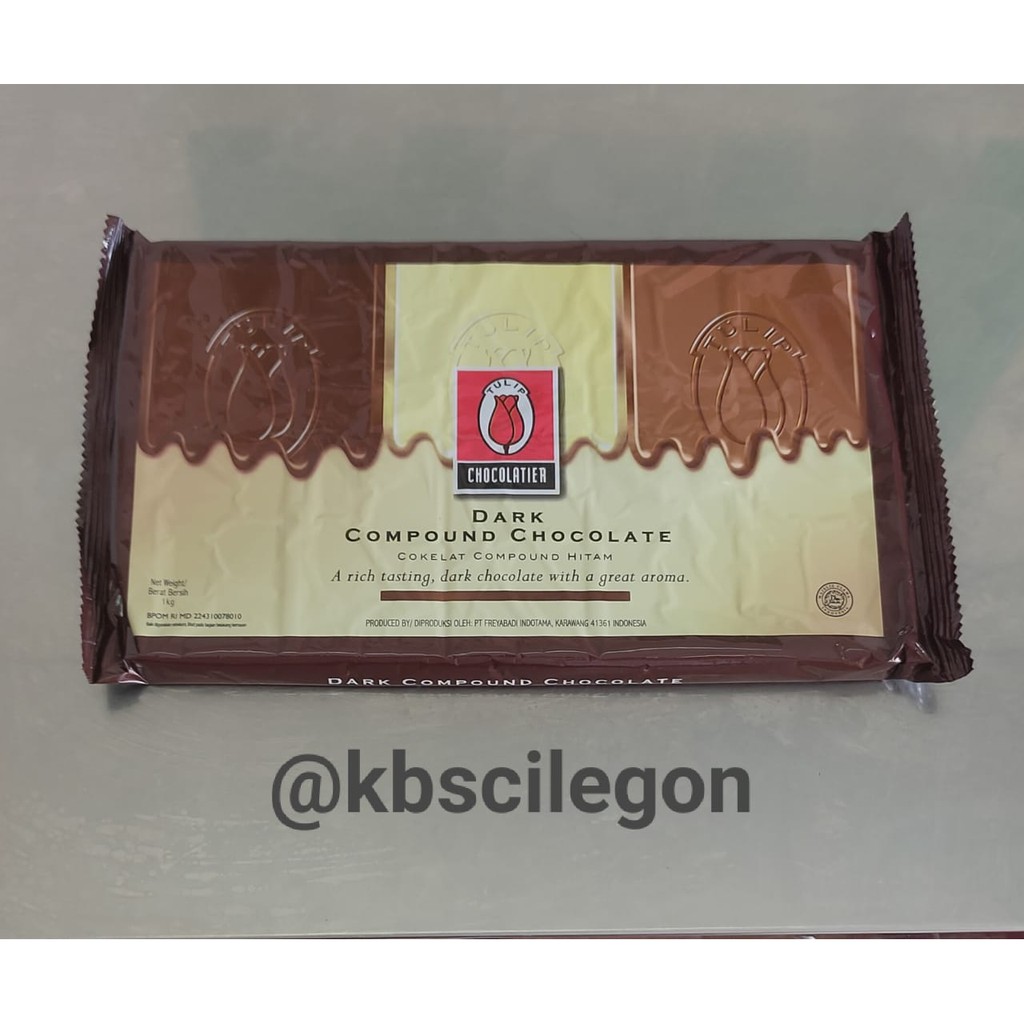 

Tulip Dark Chocolate Compound Kemasan 1kg