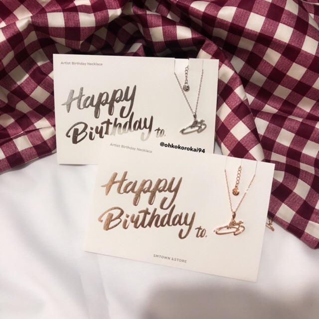 SM ARTIST NCT EXO JAEHYUN JISUNG KAI D.O BAEKHYUN BIRTHDAY NECKLACE