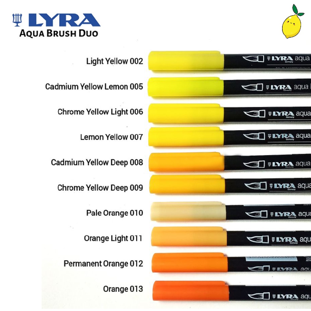 

Brush Pen Lyra Aqua Brush Duo (Yellow - Orange)