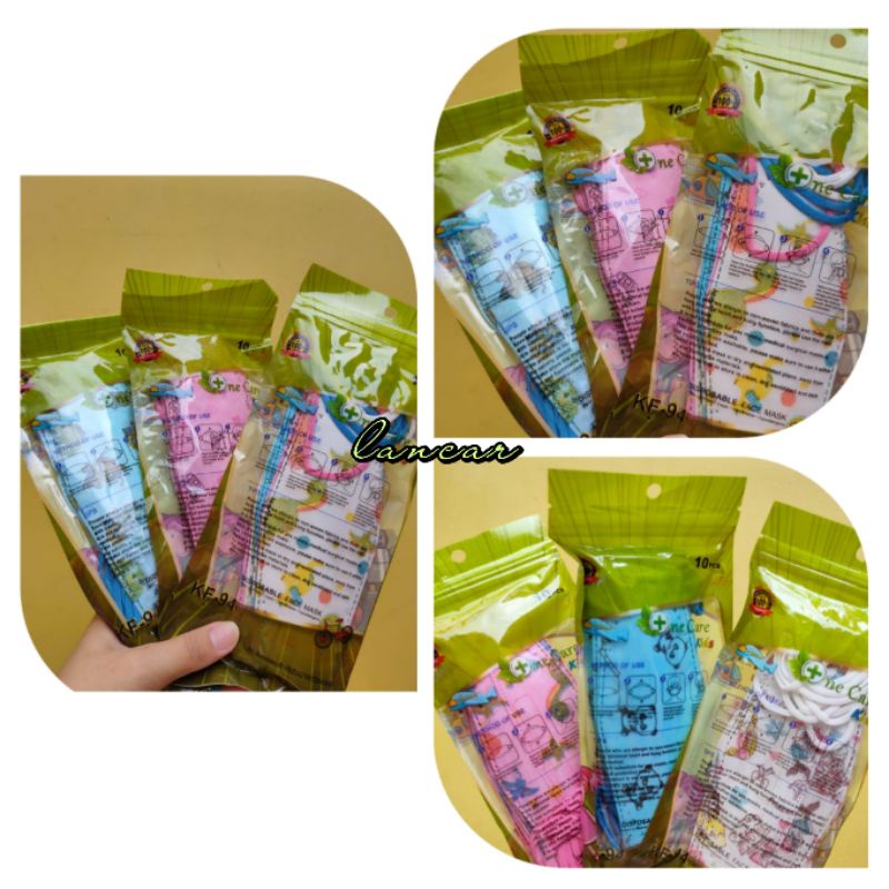 MASKER KF94 ANAK MOTIF KOREA FACE MASK KF 94 MOTIF