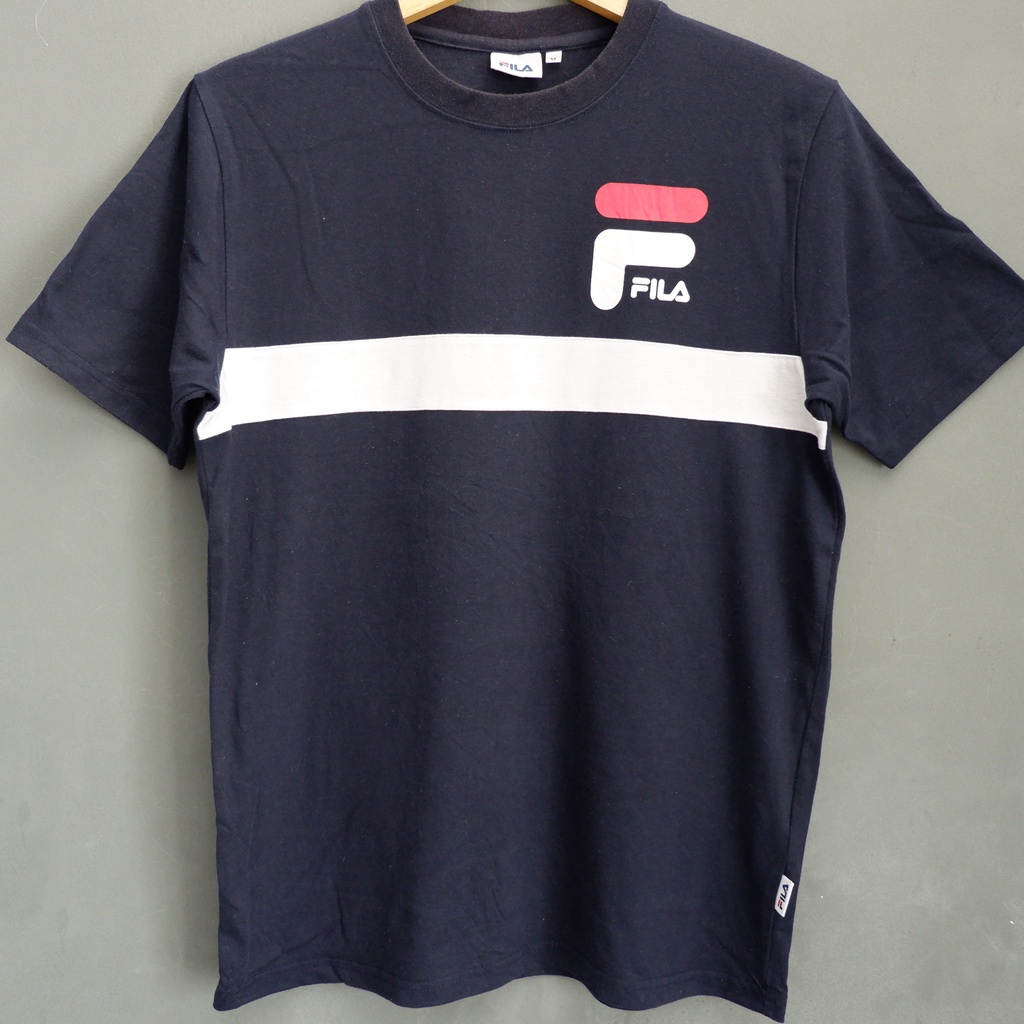 FILA ORIGINAL kaos baju tshirt biru navy brand