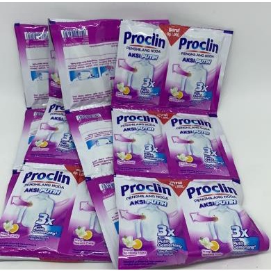 * NCC * Proclin Pemutih Pakaian Memutihkan dan Menghilangkan Noda Baju - Kemasan Sachet