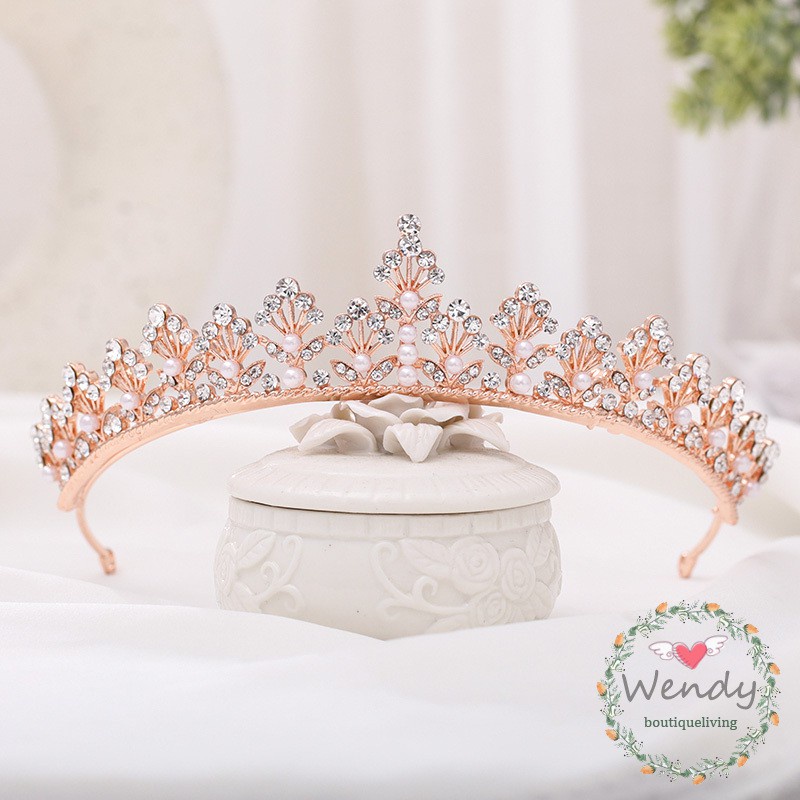 Edelweiss Crown - Mahkota Pengantin / Bridesmaid - Bridal Crown Mutiara - Wedding Crown