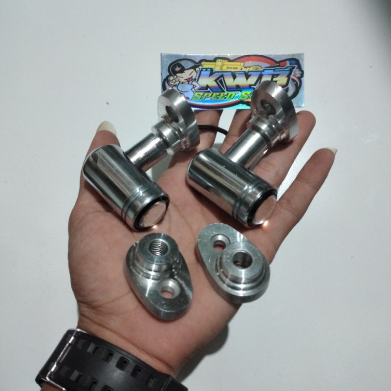 Pemanis Reting Lampu Sein Cb Almunium CNC 1 Set Sepasang Pemanis Manisan Dudukan Lampu Sein Reting Reteng Honda CB manisan sein cb cnc / breket lampu reting reteng cb dudukan riting pemanis CB Almunium CNC 1 set sepasang