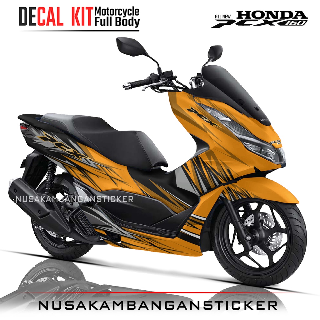 STICKER PCX 160 GRASS ART RACING KUNING03