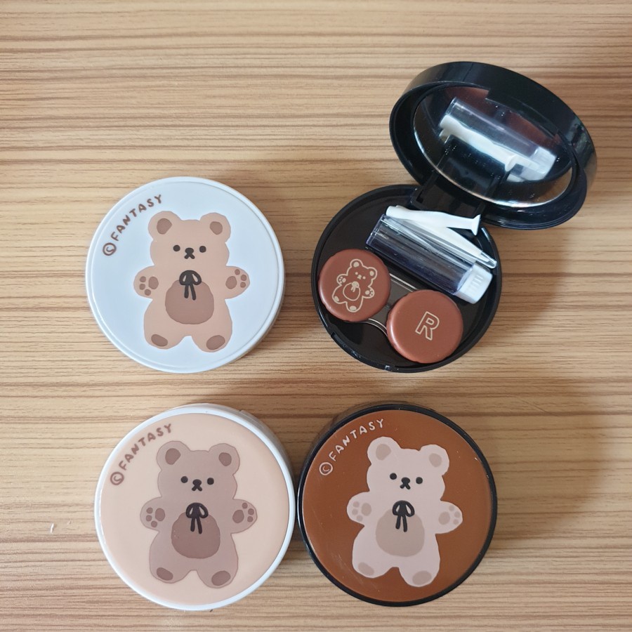 tempat softlens / softlens case fantasy bear