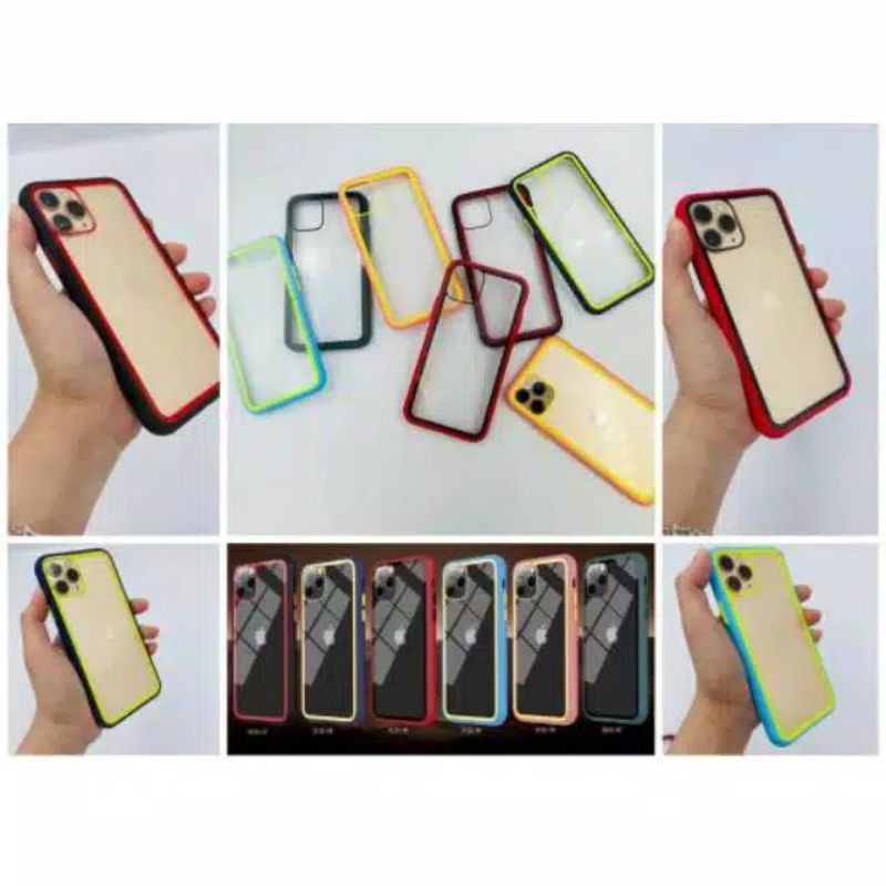 RAINBIW COLOUR CASE 2 IN 1 SAMSUNG J2 PRIME/GRAND PRIME/A2 CORE/A31/M31/HYBRID CASE/AKRILIK/GROSIR