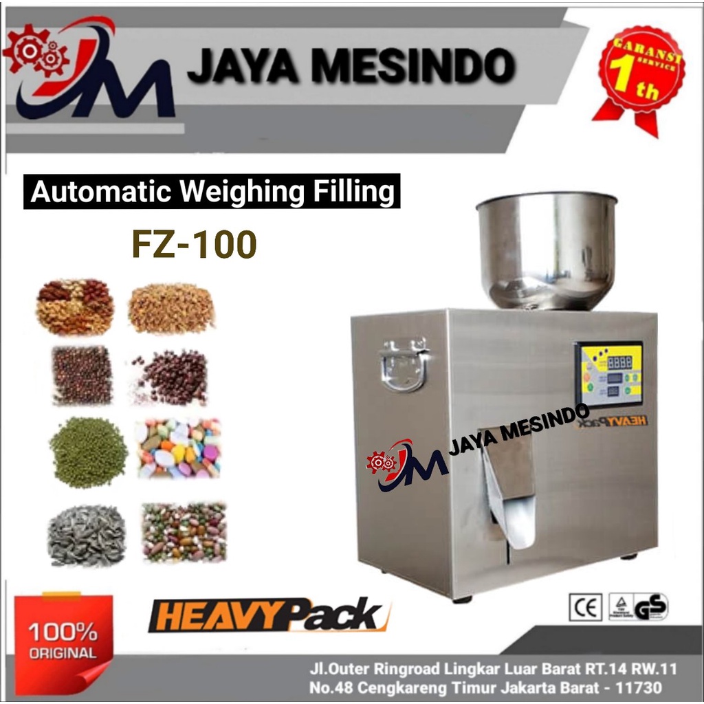 Jual Mesin Filling Powder Terigu / Timbang Weighing Granule FZ-100 ...