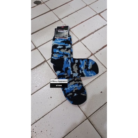 KAOS KAKI PDL LORENG DIGITAL BIRU - KAOS KAKI PDL LORENG TNI AU