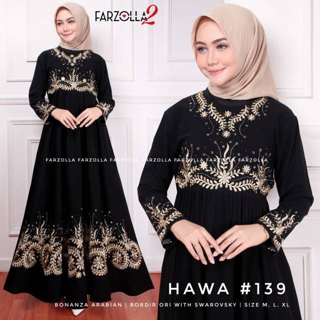 Gamis turkey syar'i murah Hawa #139 by farzolla2