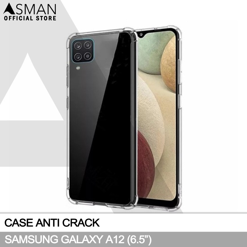 Anti Crack Samsung Galaxy A12 (6.5&quot;) | Softcase Anti Bentur - Clear