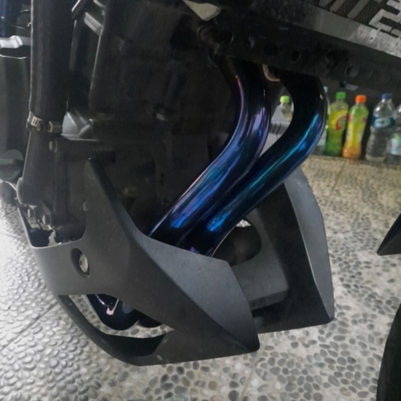Yamaha MT25 / R25 — Header Inlet 51 mm · Blue — foto 3
