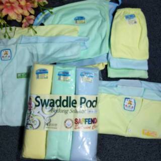Paket Hemat Bedong Baju Bayi Baru Lahir Polos  15pcs 
