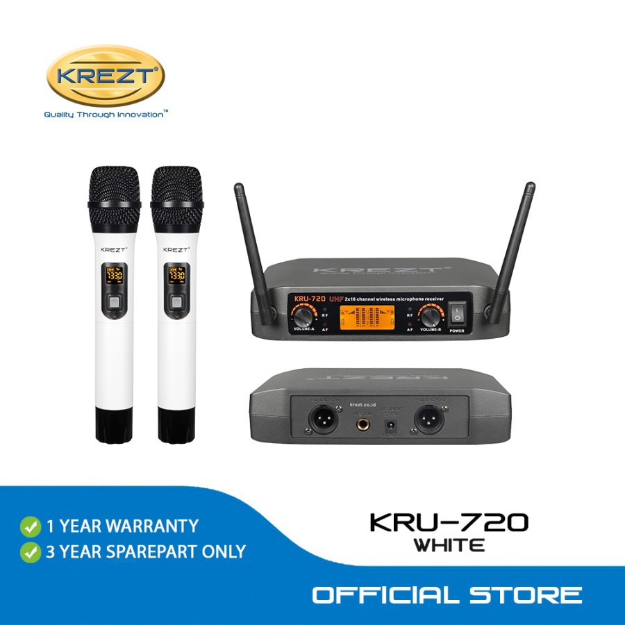 WIRELESS MICROPHONE SYSTEM KREZT KRU-720 HANDHELD