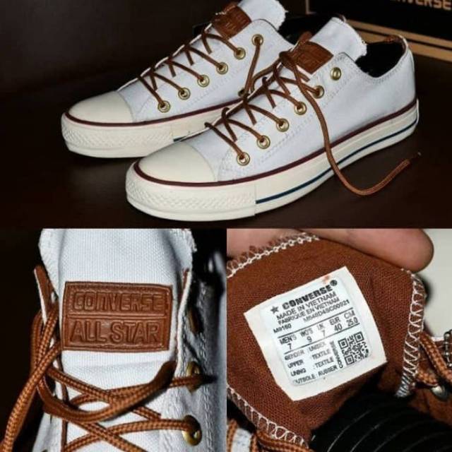 SEPATU CONVERSE LOW TALI TAN KEREN